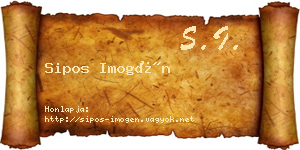 Sipos Imogén névjegykártya
